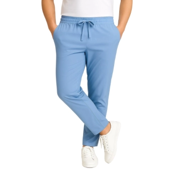 Spodnie z trokiem bawełna 100% niebieskie roz. S